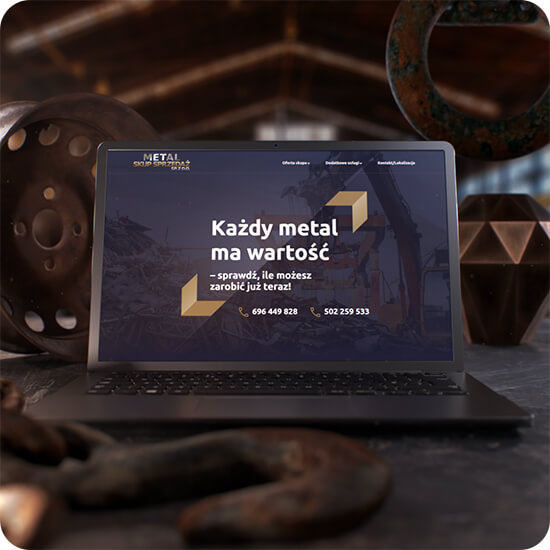 Strona internetowa dla skupu złomu z Warszawy